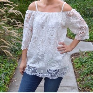 New Brixon Ivy Mistral Cold Shoulder top
